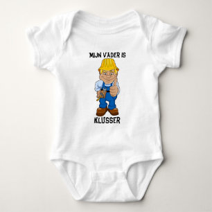 Body Para Bebê O vader de Mijn é klusser