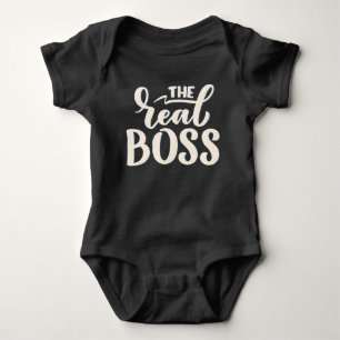Body Para Bebê O Verdadeiro Chefe (A Chefe) Conjunto Mãe & Eu