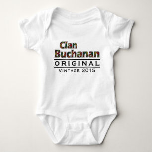 Body Para Bebê O vintage de Buchanan do clã personaliza seu