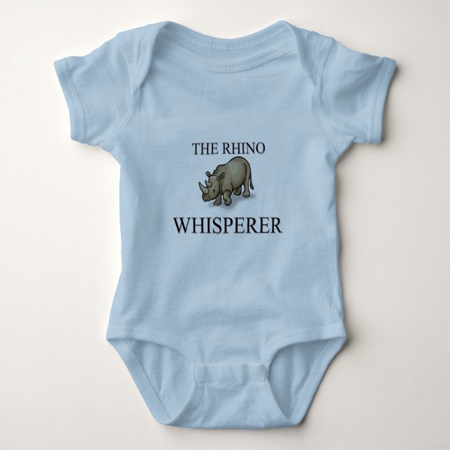 Body Para Bebê O Whisperer do rinoceronte (Frente)