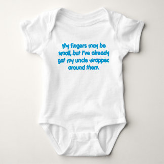 Body Para Bebê O Wrapped do meu tio (azul)