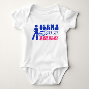 Body Para Bebê Obama é meu ficar em casa