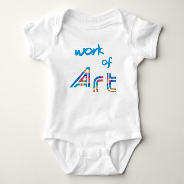 Body Para Bebê Obra De Arte (Frente)