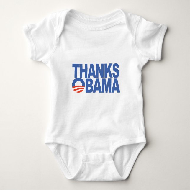 Body Para Bebê Obrigados Obama (Frente)