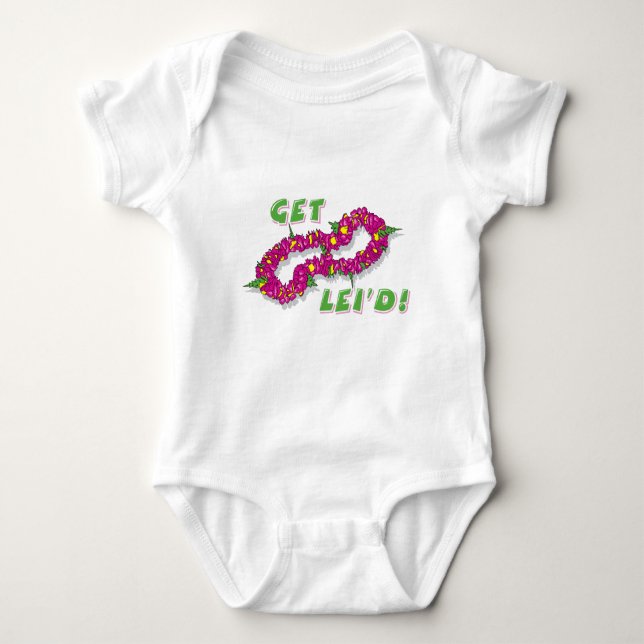 Body Para Bebê Obtenha Lei'd! (Roxo) (Frente)