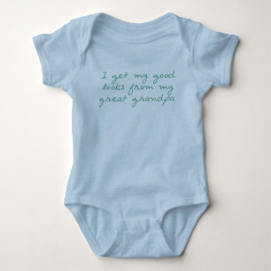 Body Para Bebê Obtenha meus olhares do grande vovô