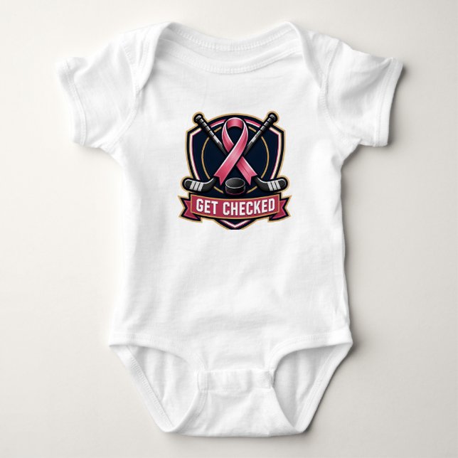 Body Para Bebê Obter Verificado Onsie (Frente)