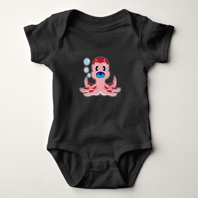 Body Para Bebê Octopus Baby Pacifier (Frente)