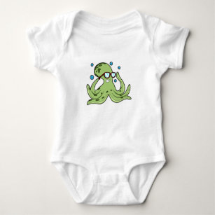 Body Para Bebê Octopus com Óculos