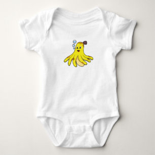 Body Para Bebê Octopus como Banana