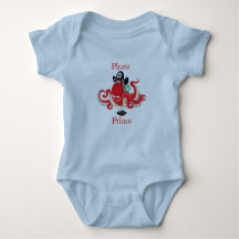 Octopus Pirate Prince Baby Jersey Bodycase