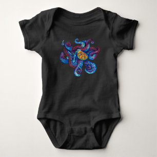 Body Para Bebê Octopus suave