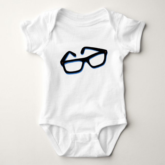 Body Para Bebê Óculos de Nerd legal (Frente)