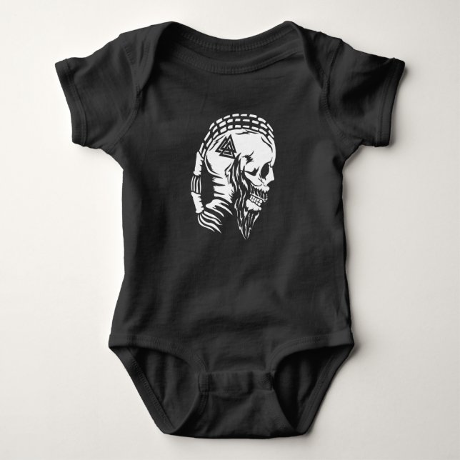 Body Para Bebê Odin God Norse mythology valhalla Viking Nordic (Frente)