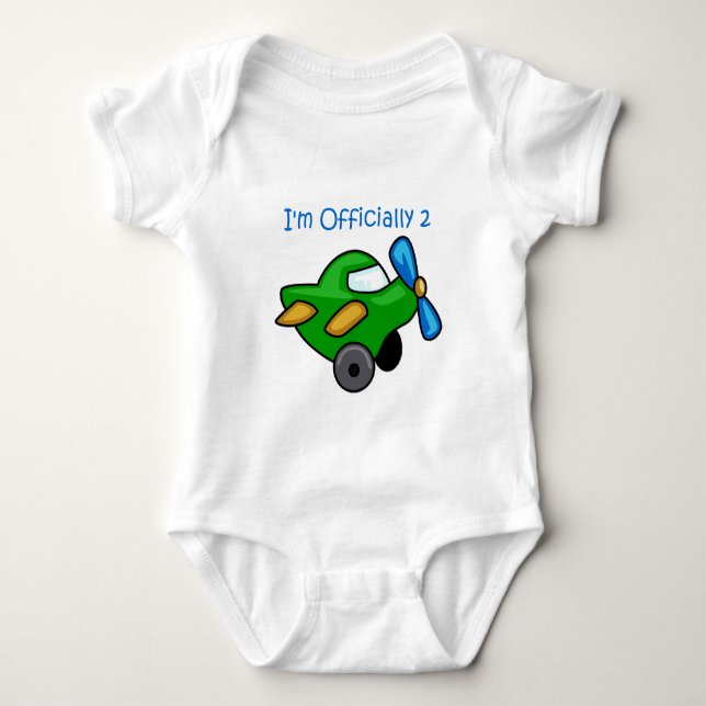 Body Para Bebê Oficialmente 2, Jet Plane (Frente)