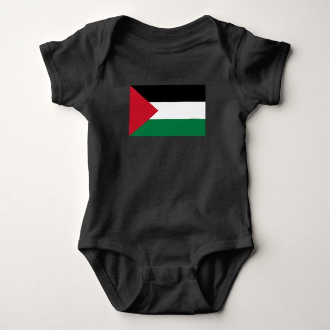 Body Para Bebê oficialmente pavilhão do Estado da Palestina (Frente)