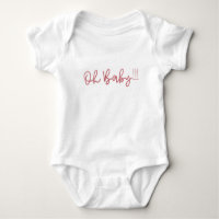 Oh Baby Blush Rosa Moderno Divertido Fun Baby