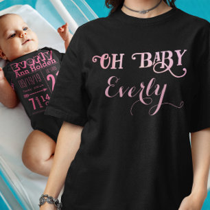 Body Para Bebê Oh Baby Personalizado Rosa Menina Fofa