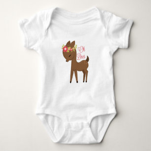 Body Para Bebê "Oh Bodysuit do tutu dos cervos"