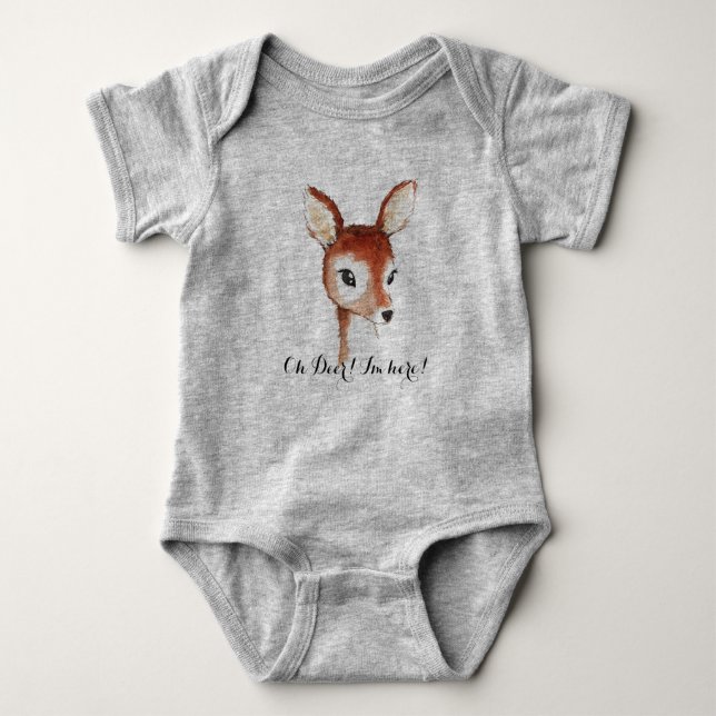 Body Para Bebê Oh Deer (Frente)