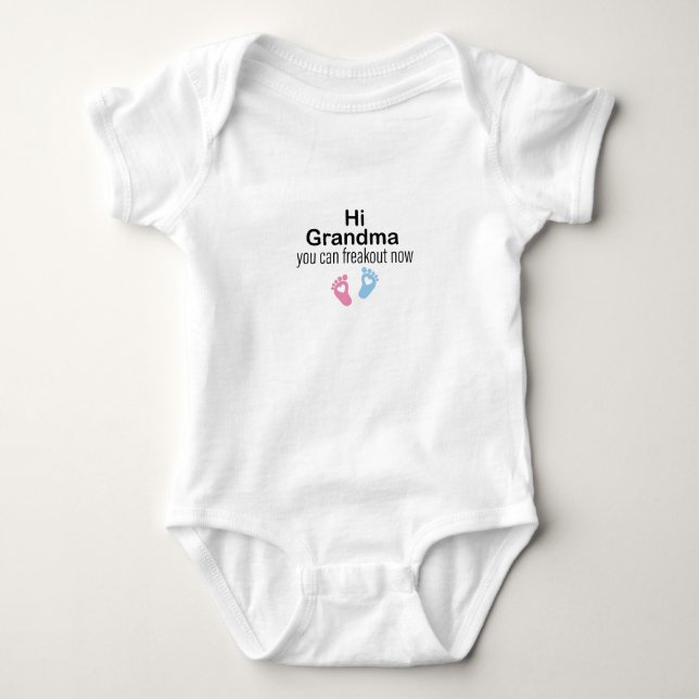 Body Para Bebê Oi Vovó, Pode Ficar Assustada Agora, Bebê Oferta P (Frente)