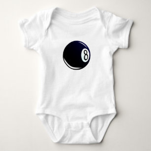 Body Para Bebê Oito Bola Isolada