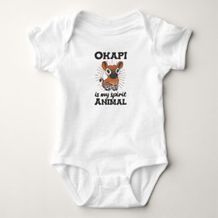 Body Para Bebê Okapi É Meu Animal Espírito - Okapis São Bonito