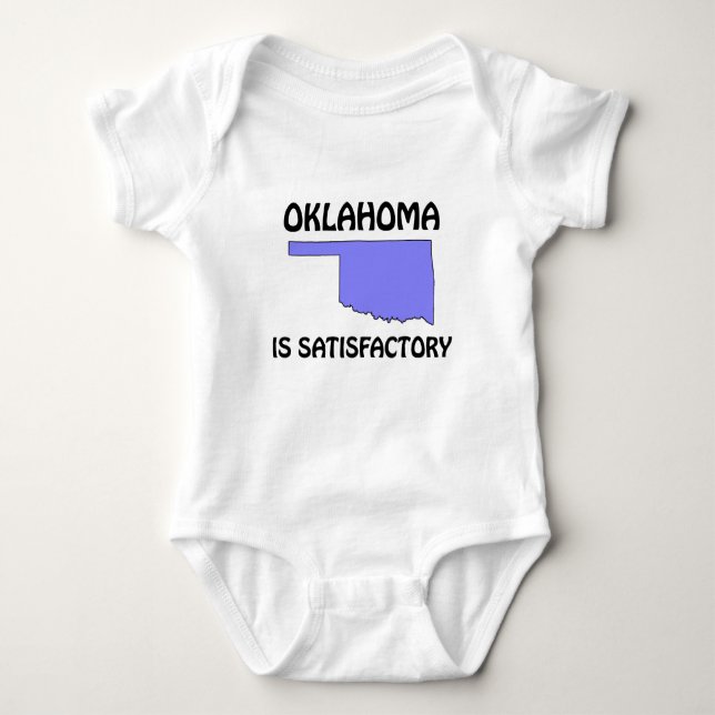 Body Para Bebê Oklahoma - É Satisfatório (Frente)