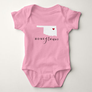 Body Para Bebê Oklahoma Home Grown State Tee