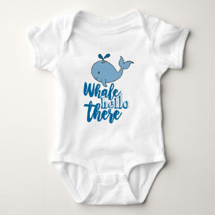 Body Para Bebê Olá Baleia Lá Baleia Cartoon Baleia Bebê Fofo De