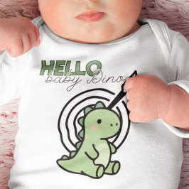 Body Para Bebê Olá Bebê Dino