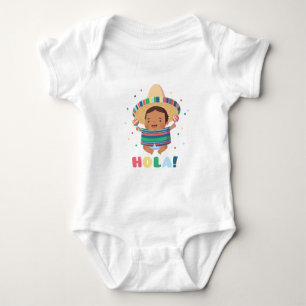 Body Para Bebê Olá Bebe Mexicano Bonito Festa de Menino
