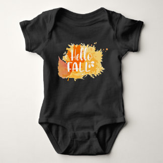 Body Para Bebê Olá, Fall Baby Outfit/Toddler tee