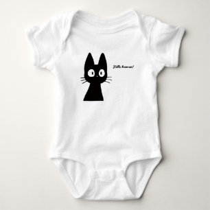 Body Para Bebê Olá Humano Gato para Bebê