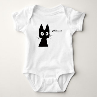 Body Para Bebê Olá Humano Gato para Bebê