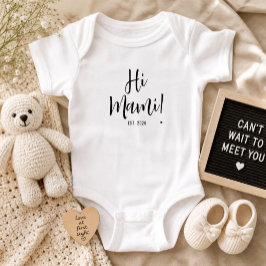 Body Para Bebê Olá Mami Est 2026 Nova Mãe