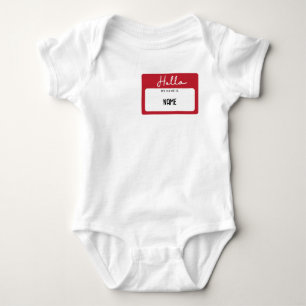 Body Para Bebê Olá Meu Nome Bebê Body Suite