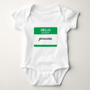 Body Para Bebê Olá!, meu nome é