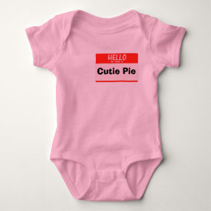 Body Para Bebê Olá! meu nome é