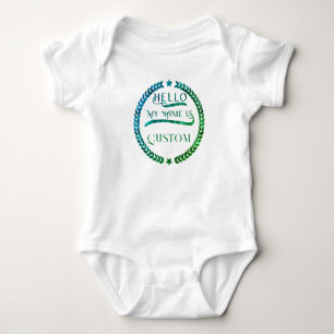 Body Para Bebê Olá, meu nome é Personalizado