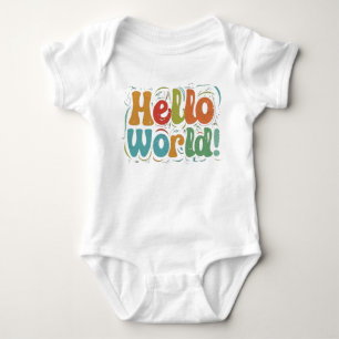 Body Para Bebê Olá Mundo" Bebê Bodyfato - Uma doce introdução