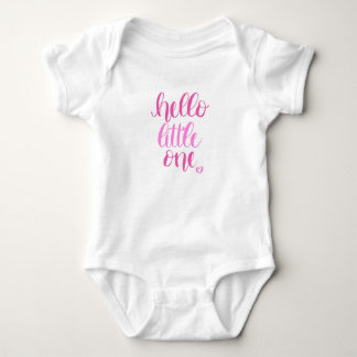 Body Para Bebê Olá Pequeno(a) Rosa