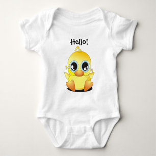 Body Para Bebê Olá!, pouco Ducky!