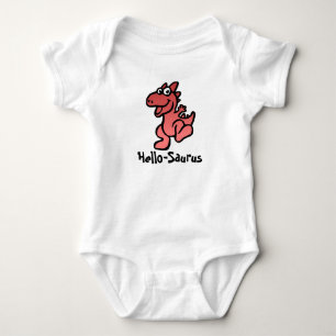 Body Para Bebê Olá-Saurus Dino Alegria