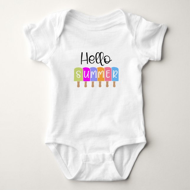 Body Para Bebê Olá Summer (Frente)