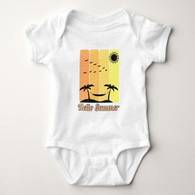 Body Para Bebê Olá Summer (Frente)