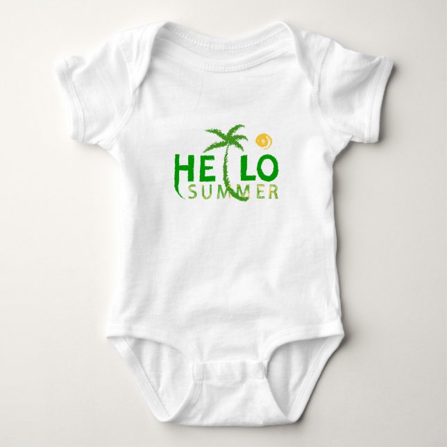 Body Para Bebê Olá Summer (Frente)