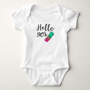 Body Para Bebê Olá telefone celular dos 90