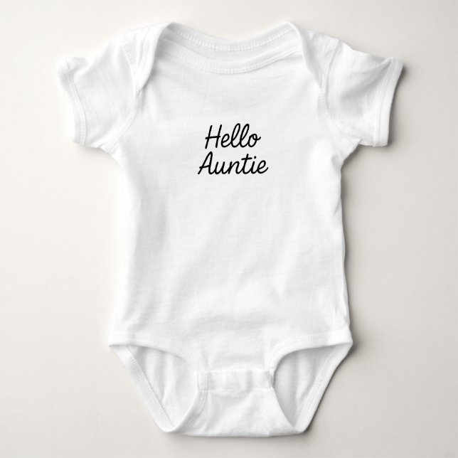 Body Para Bebê Olá tia (Frente)