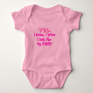 Body Para Bebê Olhe como meu pai para o bebê